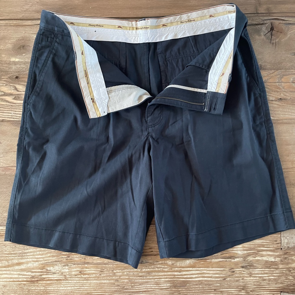 Tommy Bahama Navy Blue Men's Flat Front Shorts